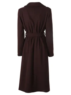 Solada Cappotto lungo da donna con chiusura doppiopetto - moro