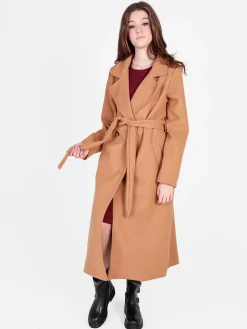 Solada Cappotto lungo da donna con chiusura doppiopetto