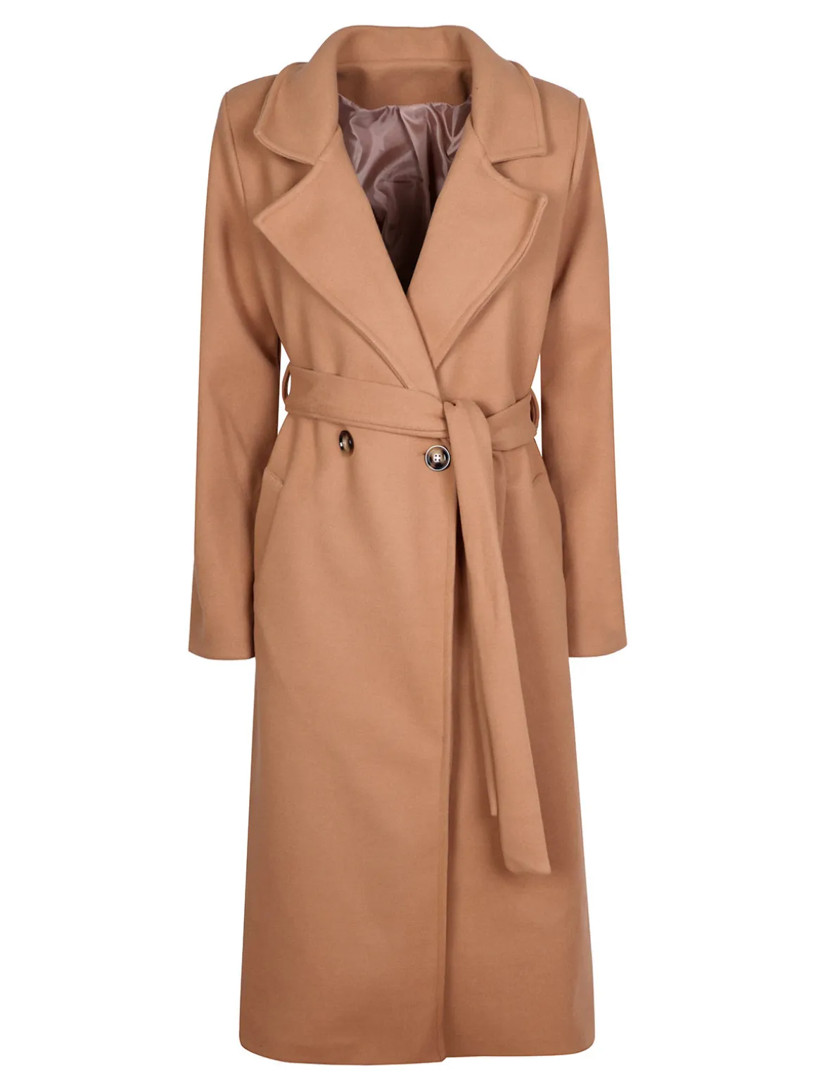 Solada Cappotto lungo da donna con chiusura doppiopetto