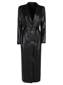 Solada Cappotto lungo da donna in ecopelle