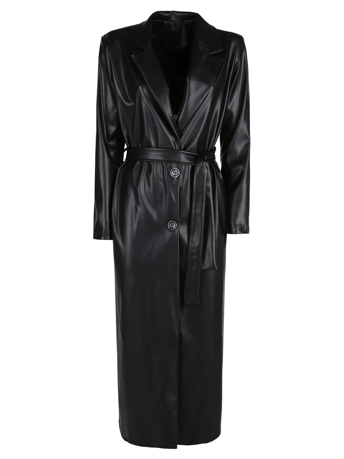 Solada Cappotto lungo da donna in ecopelle