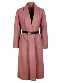Solada Cappotto lungo da donna aperto con cintura