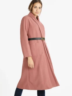 Solada Cappotto lungo da donna aperto con cintura