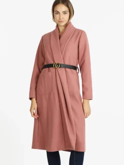 Solada Cappotto lungo da donna aperto con cintura