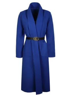 Solada Cappotto lungo da donna aperto con cintura