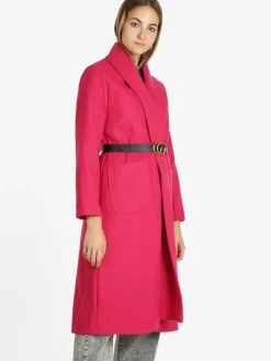 Solada Cappotto lungo da donna aperto con cintura