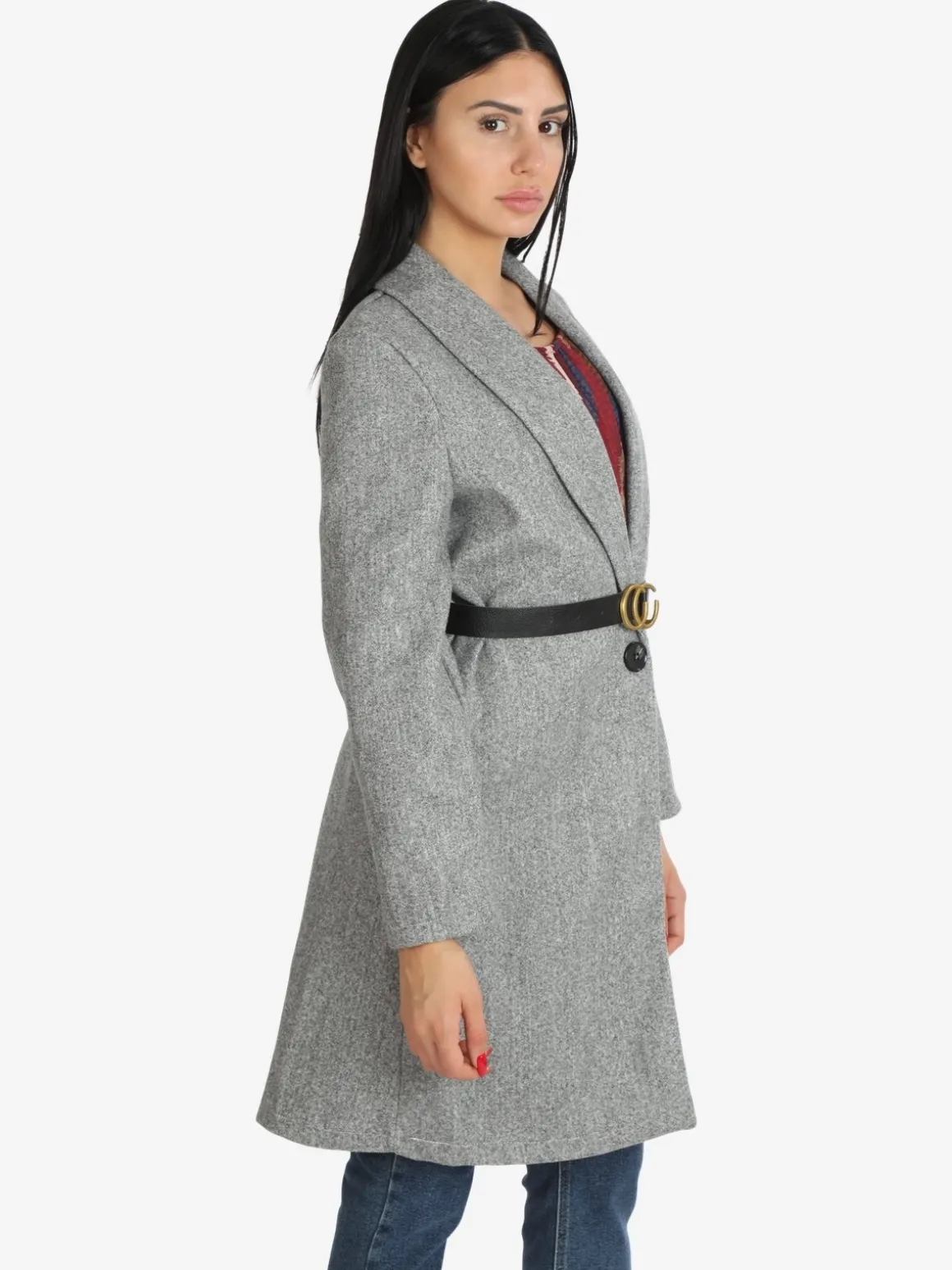 Solada Cappotto lungo donna con cintura