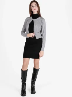 Solada Cardigan aperto da donna in maglia con strass