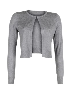Solada Cardigan aperto da donna in maglia con strass