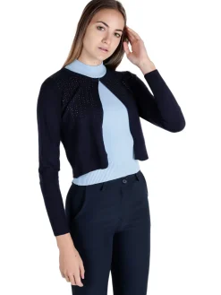 Solada Cardigan aperto da donna in maglia con strass