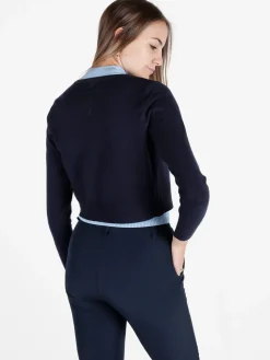 Solada Cardigan aperto da donna in maglia con strass