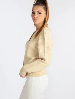 Solada Cardigan da donna in maglia con bottoni