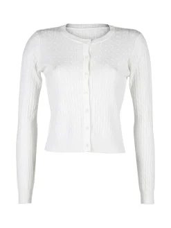 Solada Cardigan donna a trecce con bottoni