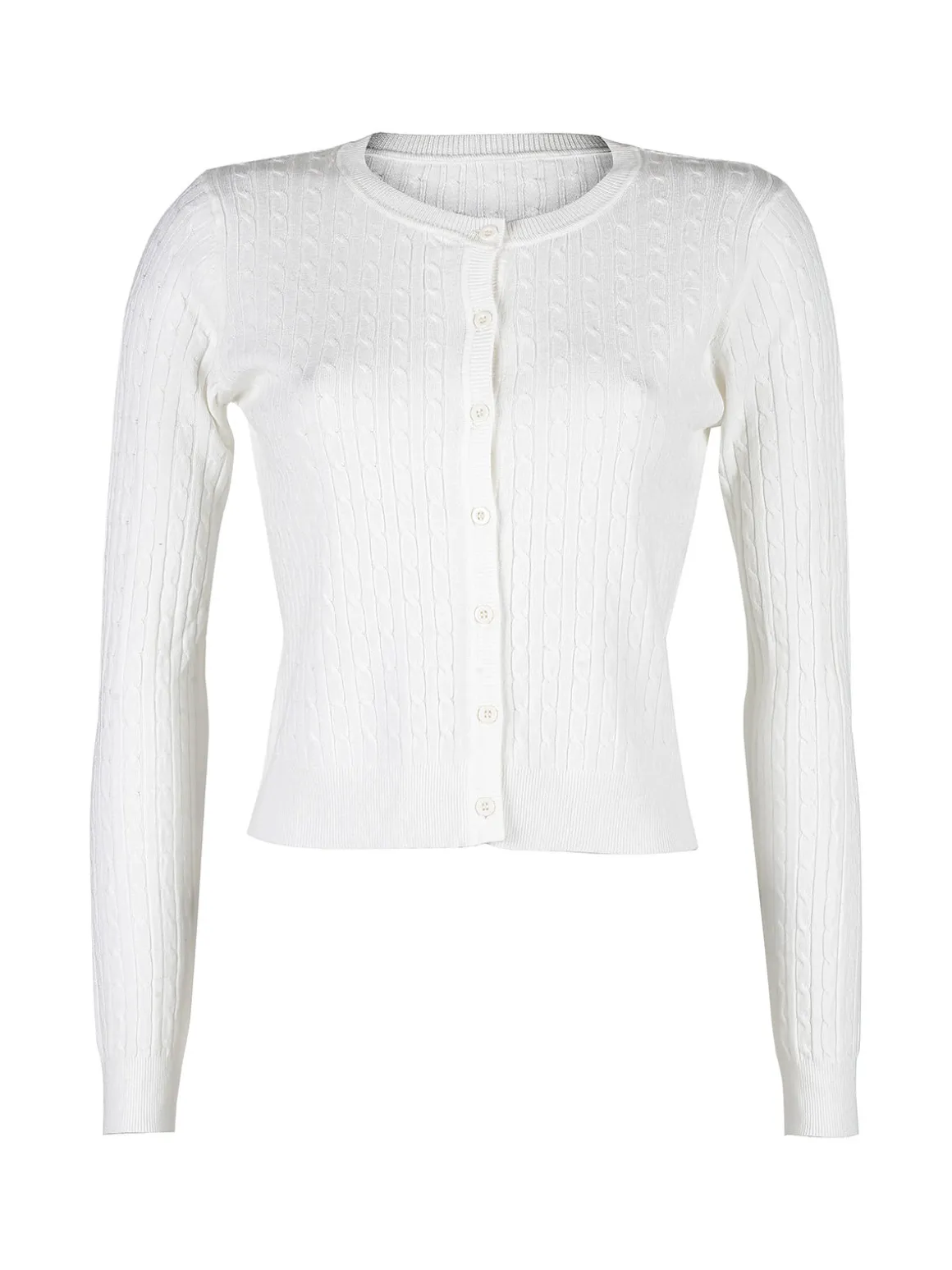 Solada Cardigan donna a trecce con bottoni