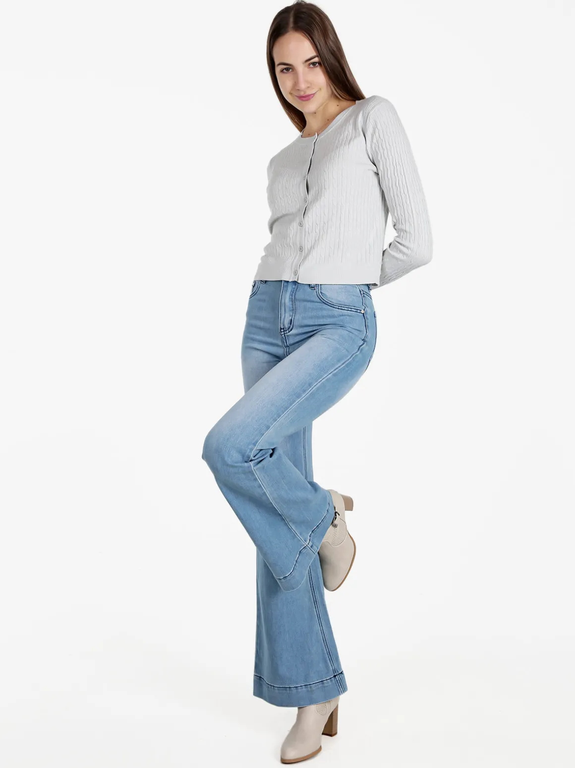 Solada Cardigan donna a trecce con bottoni