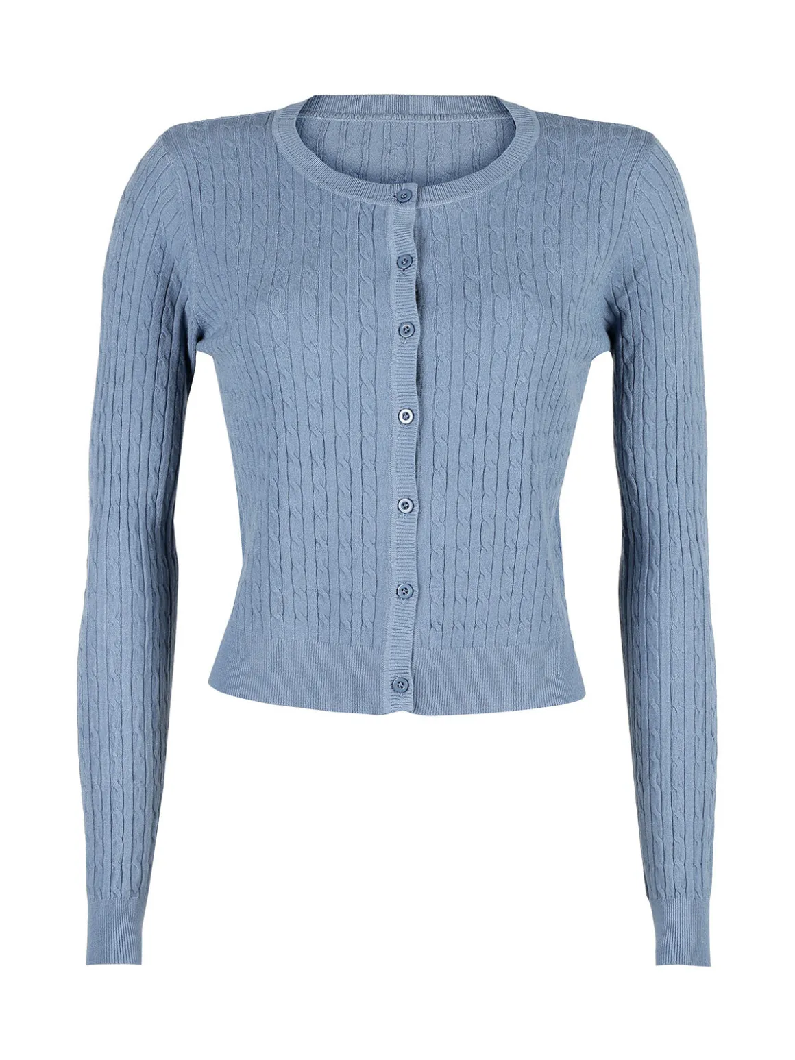 Solada Cardigan donna a trecce con bottoni