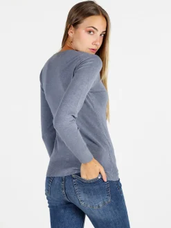 Solada Cardigan donna in maglia con bottoni - nero