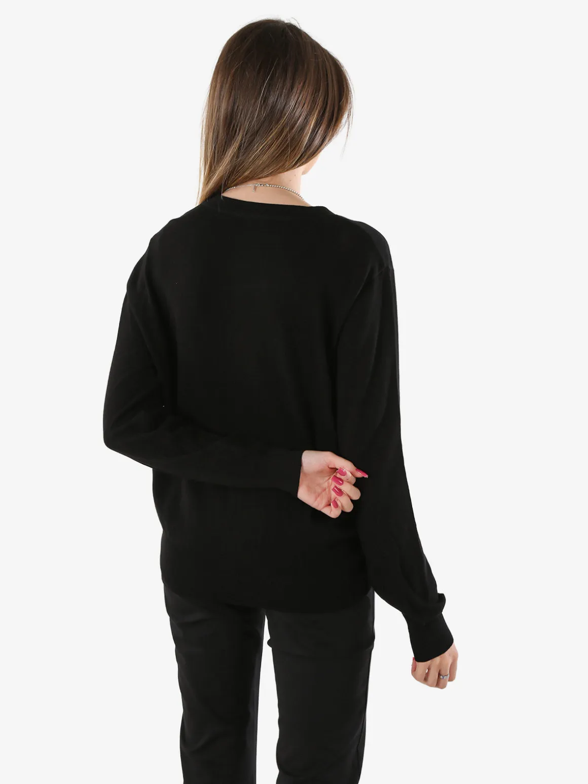 Solada Cardigan donna in maglia con bottoni gioiello - grigio chiaro