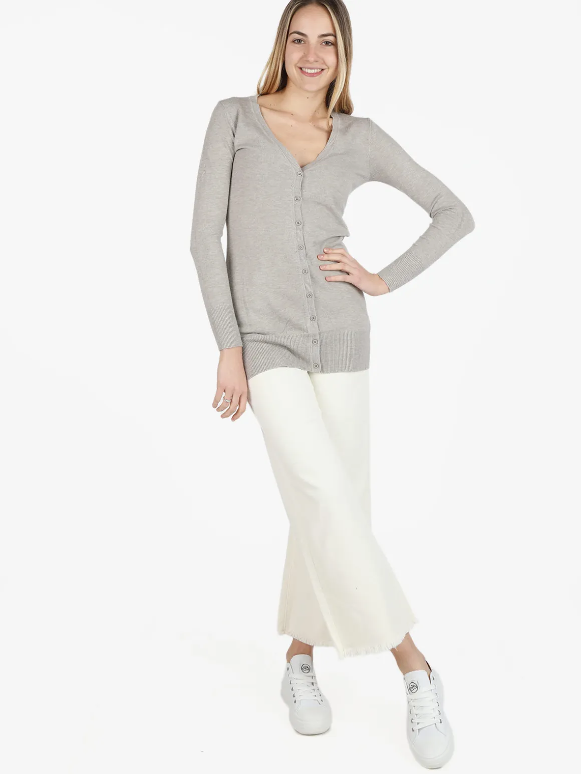 Solada Cardigan donna in maglia con bottoni