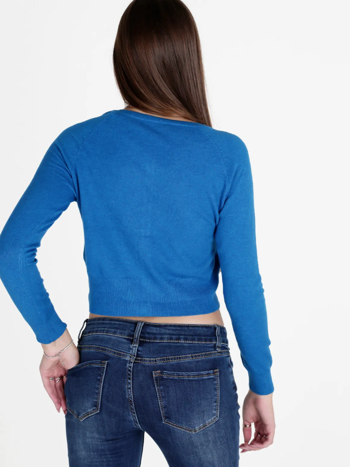 Solada Cardigan donna in maglia con scollo tondo