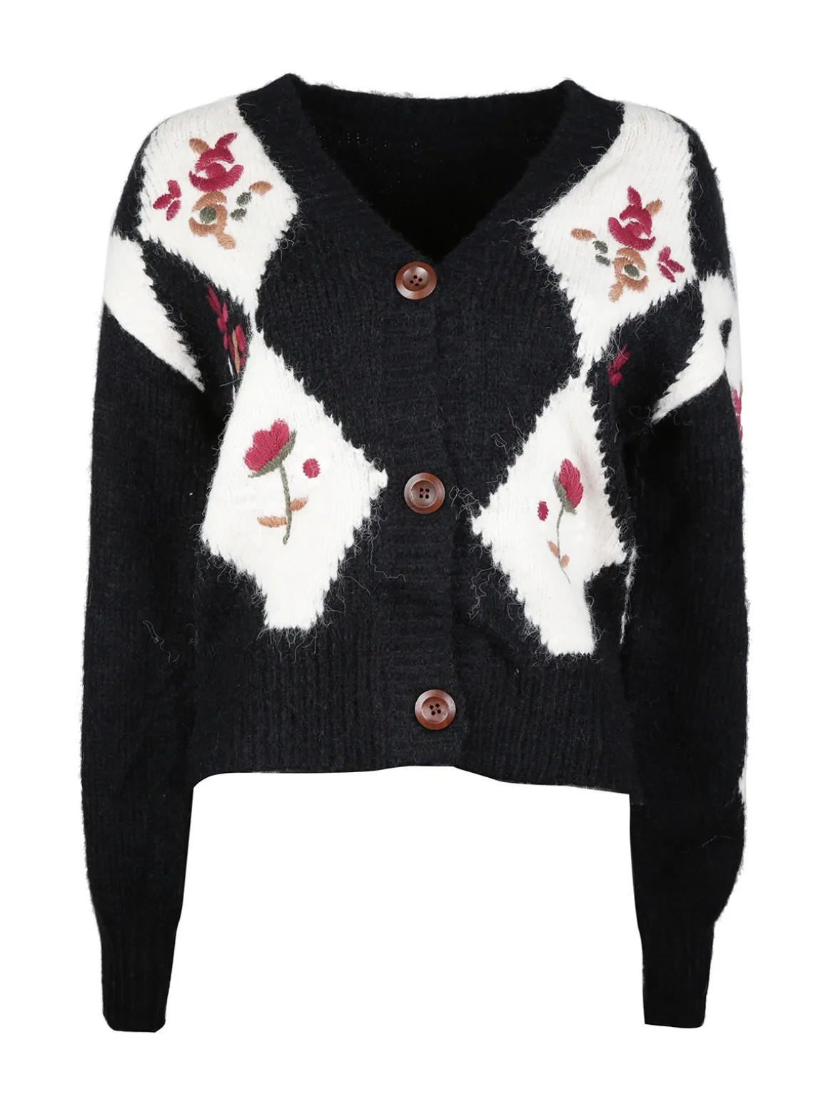 Solada Cardigan donna oversize in maglia con bottoni