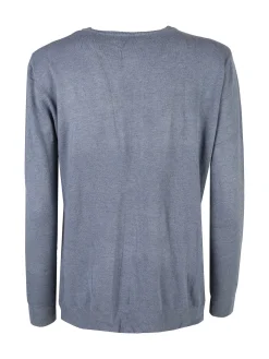 Solada Cardigan girocollo da donna in maglia - jeans