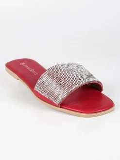Solada Ciabatte basse con strass