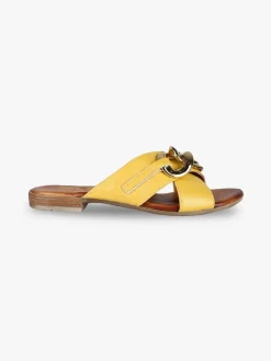 Solada Ciabatte in pelle donna con catena
