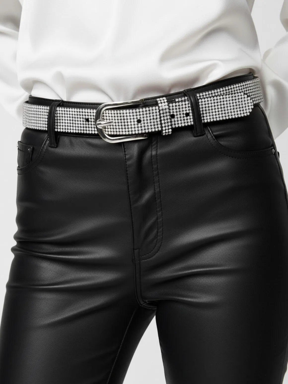 Solada Cintura donna con strass - nero
