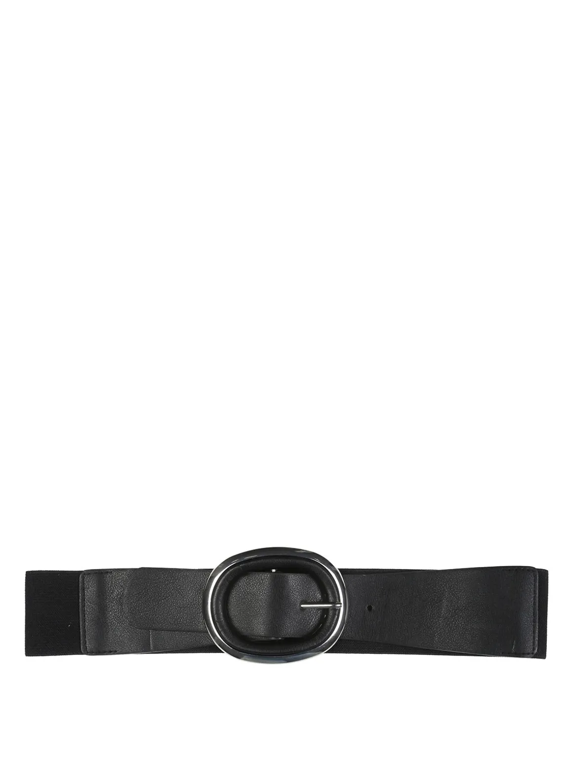 Solada Cintura elastica da donna con fibbia ovale - nero
