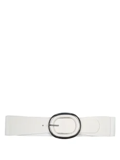Solada Cintura elastica da donna con fibbia ovale - bianco