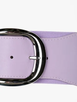 Solada Cintura elasticizzata da donna con fibbia argentata - lilla