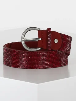 Solada Cintura in ecopelle con strass