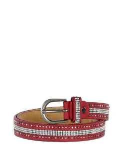 Solada Cintura in ecopelle con strass
