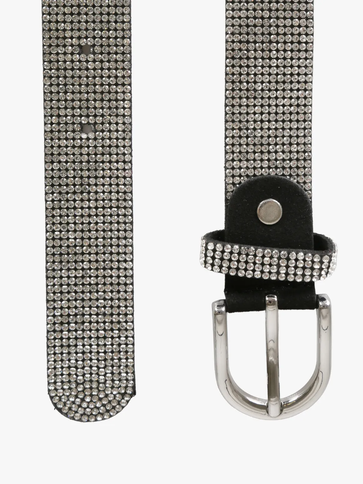 Solada Cintura larga con strass - nero