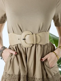 Solada Cintura stringivita elasticizzata - beige