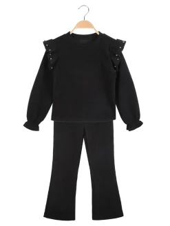 Solada Completo da bambina maglia e pantaloni a zampa
