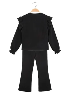 Solada Completo da bambina maglia e pantaloni a zampa