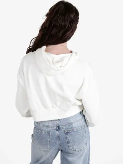 Solada Felpa cropped da donna con cappuccio