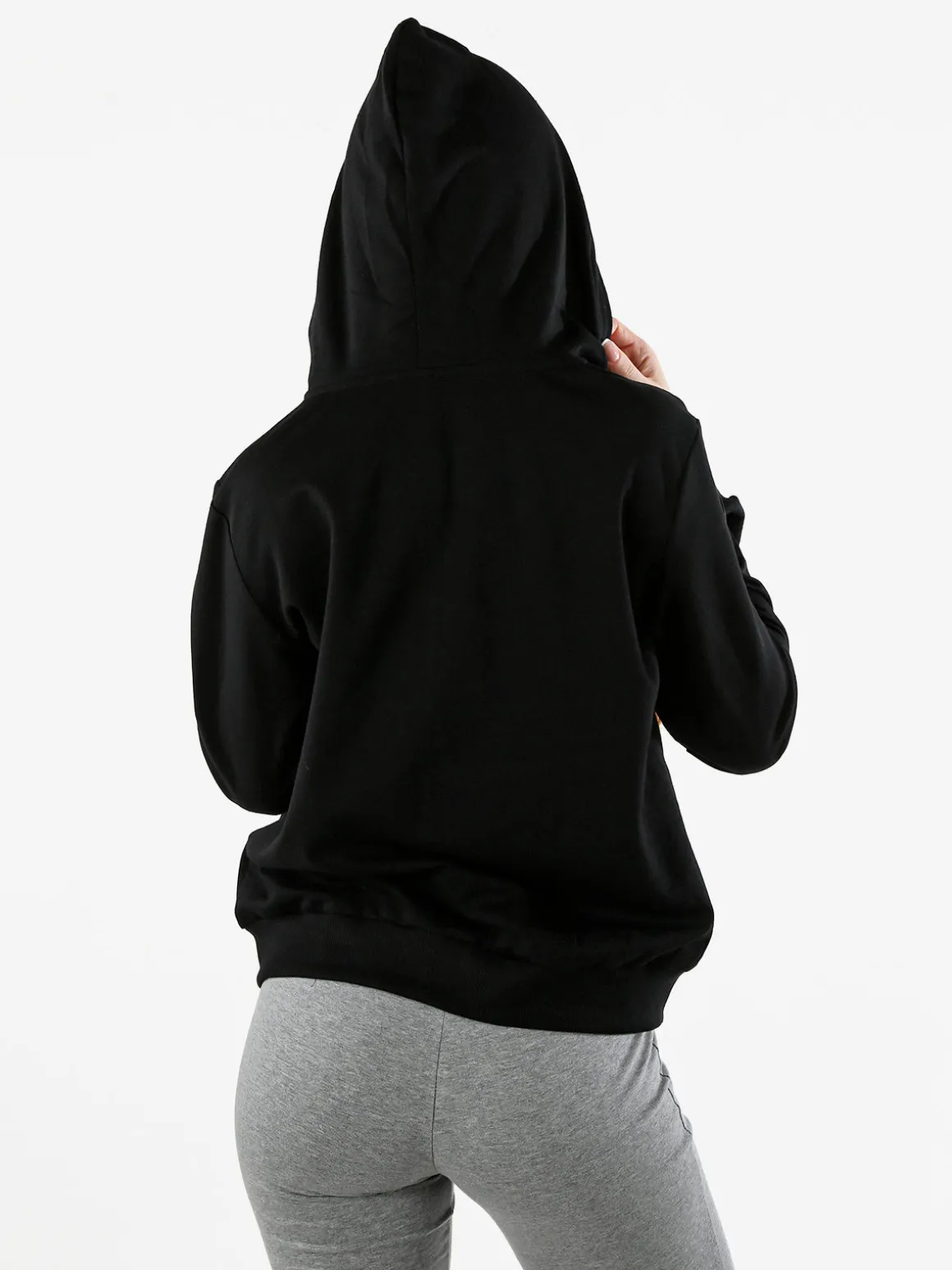 Solada Felpa donna con cappuccio e zip - nero