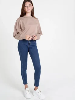 Solada Felpa donna girocollo in misto cotone