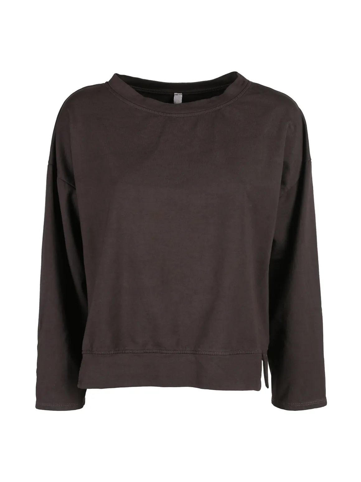 Solada Felpa donna leggera oversize girocollo - bordeaux