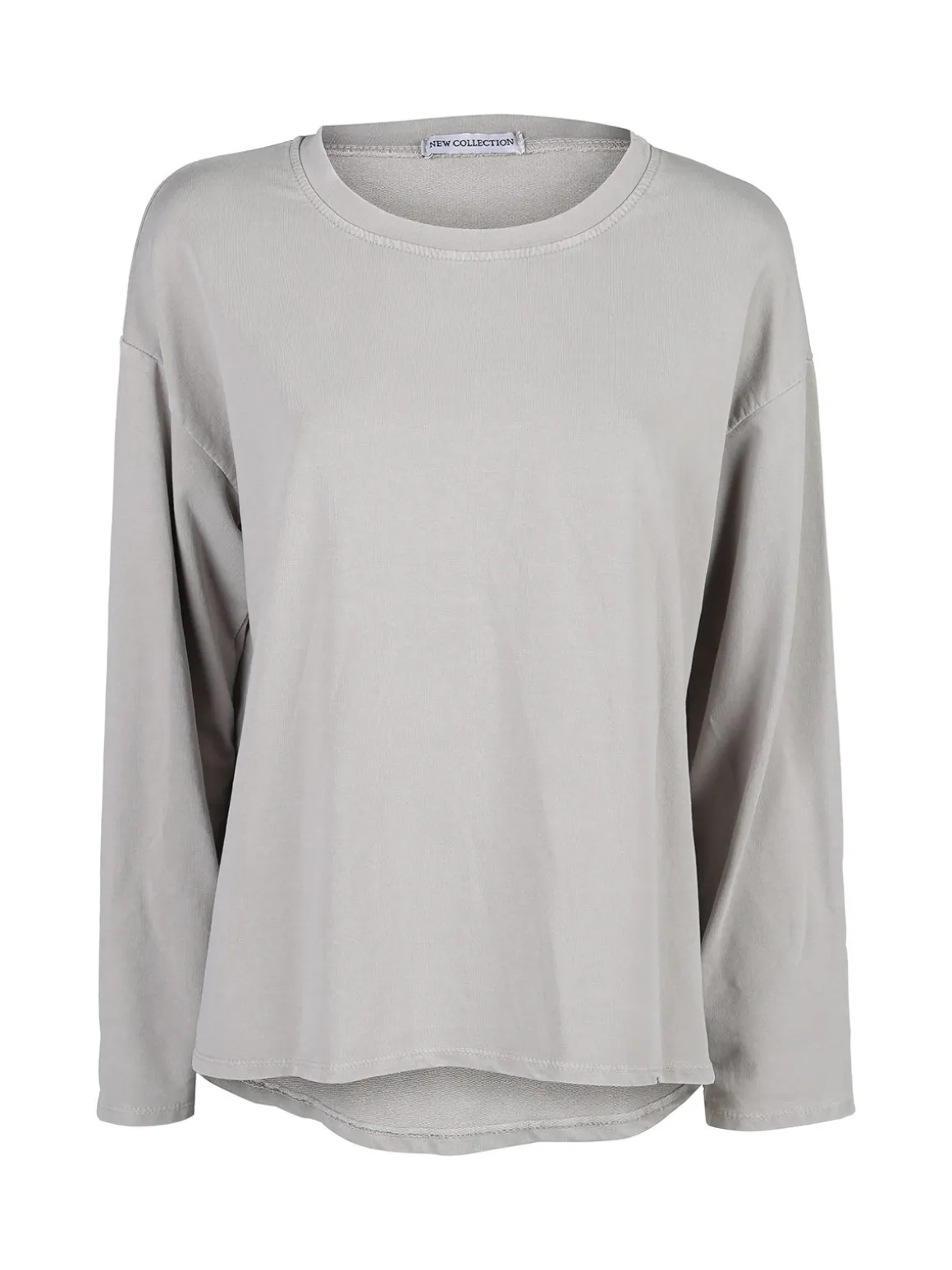 Solada Felpa donna leggera oversize girocollo - perla
