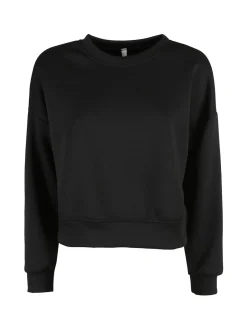 Solada Felpa donna oversize girocollo - marrone