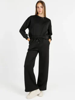 Solada Felpa donna oversize girocollo - marrone