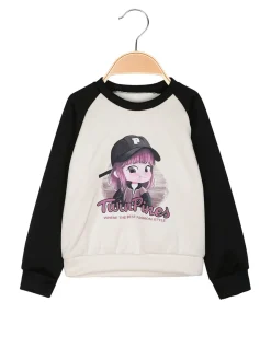 Solada Felpa girocollo da bambina con disegno