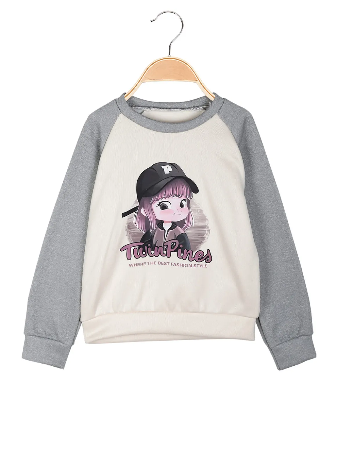 Solada Felpa girocollo da bambina con disegno