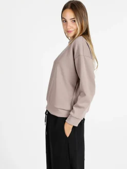 Solada Felpa girocollo da donna ovesize - khaki