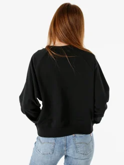 Solada Felpa oversize da donna in cotone - nero