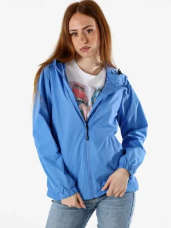 Solada Giacca a vento da donna con cappuccio - blu